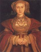 Portrait of Anne of Clevers,Queen of England Hans Holbein